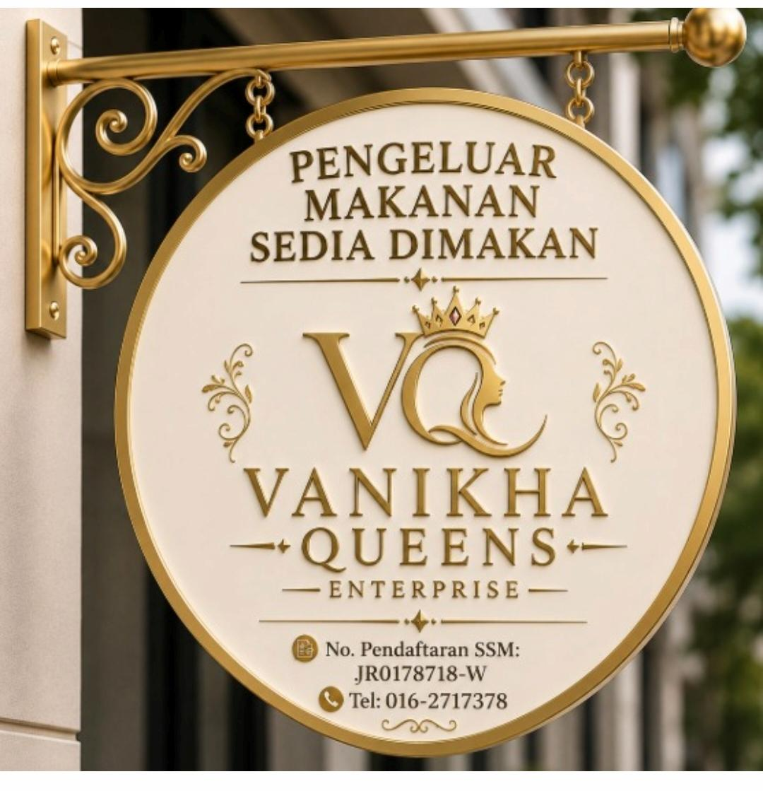 Vanikha Queens Enterprise signboard